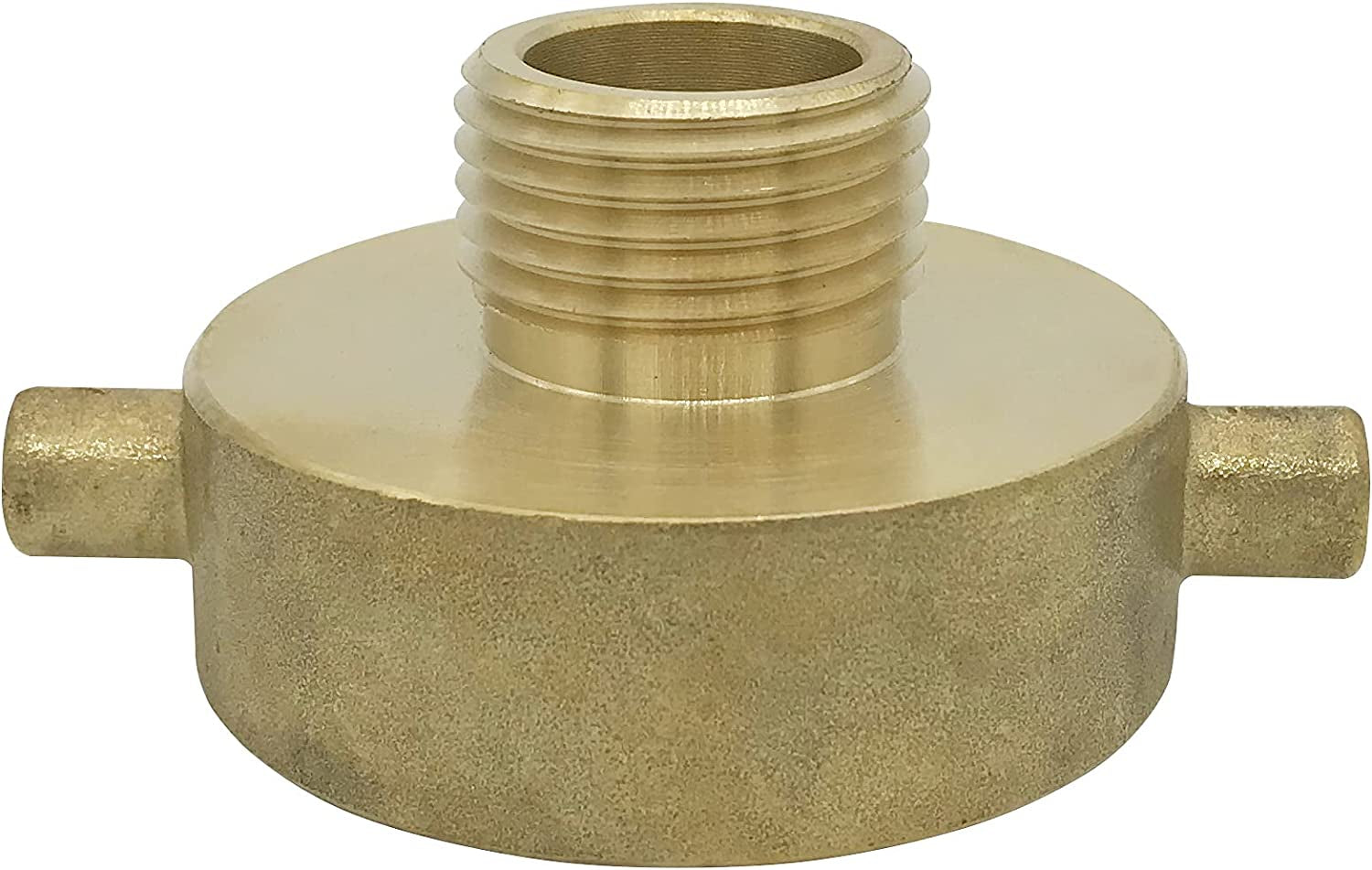 1-1/2" NST (NH) Female X 3/4" GHT Male Brass Fire Hydrant Adapter with Pin Lug Brass Fire Equipment Brass Hydrant to Garden Hose Adapter