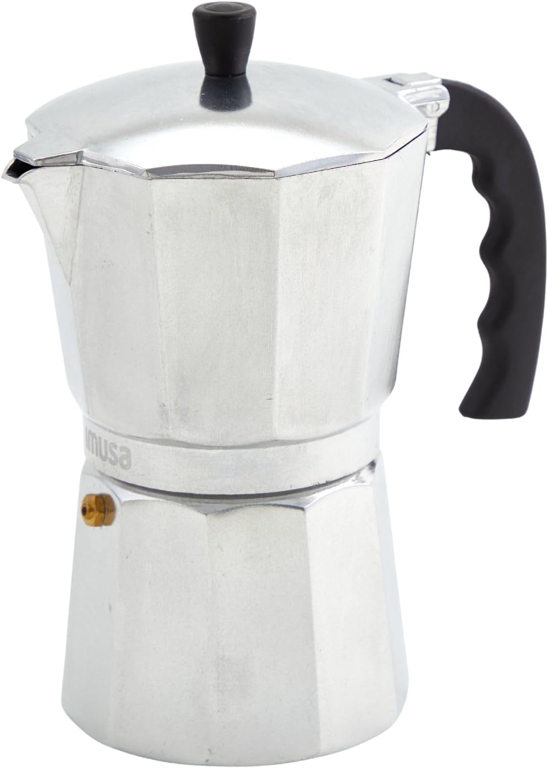 USA B120-42V Aluminum Espresso Stovetop Coffeemaker 3-Cup, Silver (Pack of 1)