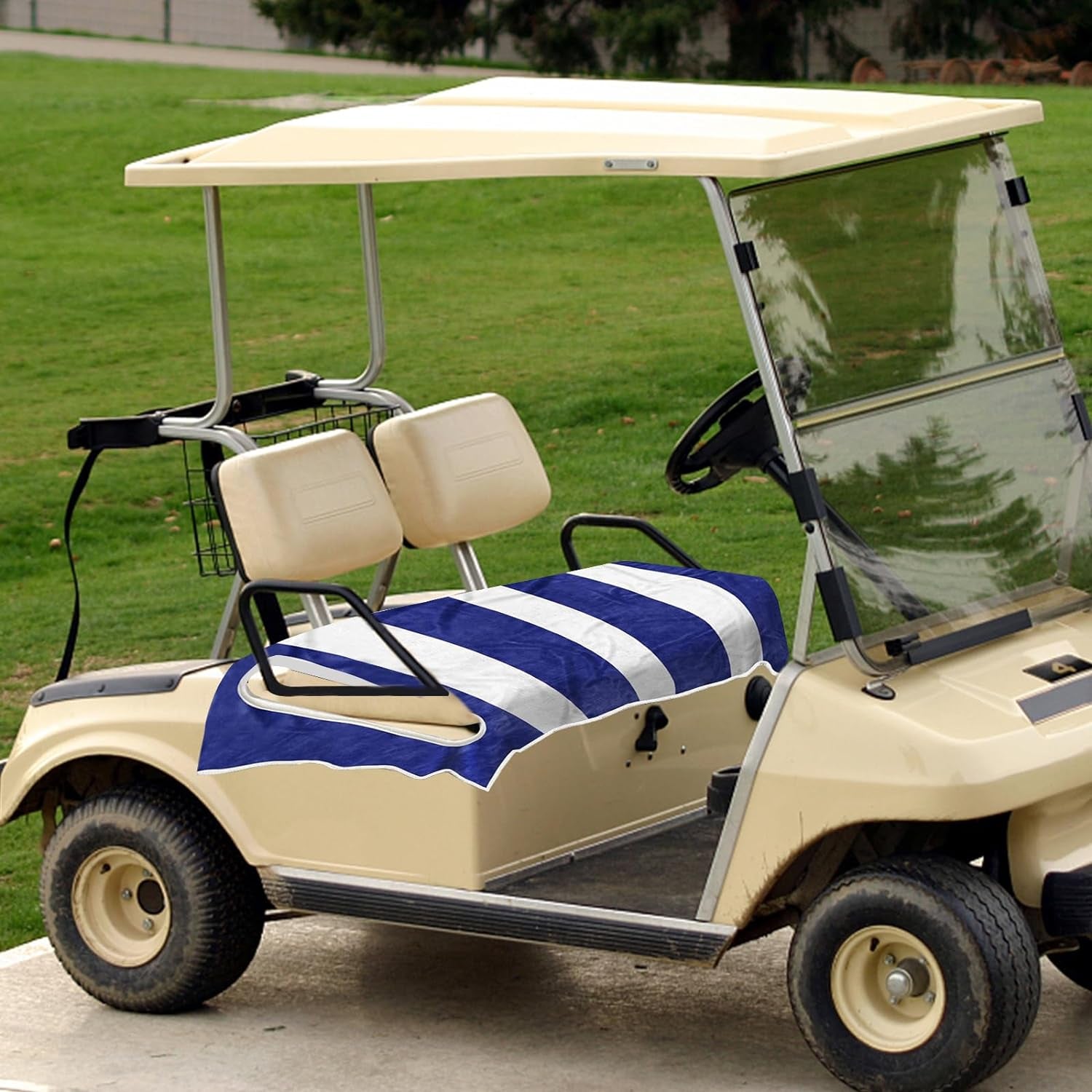 Golf Cart Seat Covers,Ezgo Seat Covers,Comfortable Golf Cart Seat Blanket,Summer Golf Cart Seat Towel,Stay Cool,Travel Sports Golf Cart Seat Cover for 2-Person Seats Club Car,Golf Cart Accessories