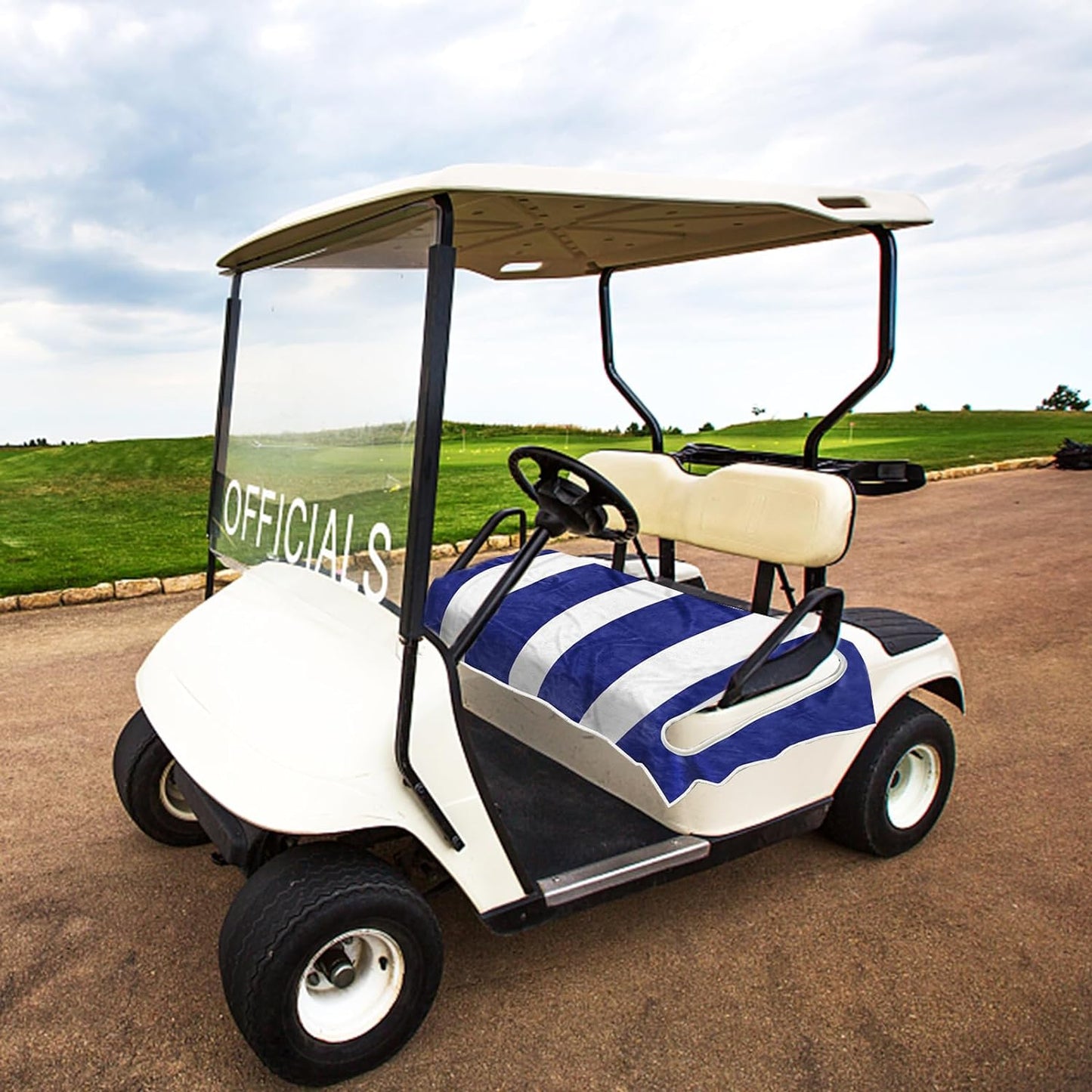 Golf Cart Seat Covers,Ezgo Seat Covers,Comfortable Golf Cart Seat Blanket,Summer Golf Cart Seat Towel,Stay Cool,Travel Sports Golf Cart Seat Cover for 2-Person Seats Club Car,Golf Cart Accessories